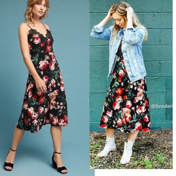 Anthropologie Autumnal Slip Dress new size S new with tag - Picture 1 of 12